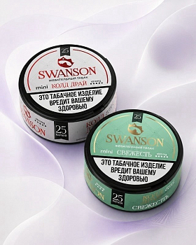Жевательный табак SWANSON Mini STRONG "Свежесть" 25 паучей